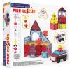 image:imageMagnaTiles Fire Rescue 27Piece Magnetic Construction Set The Original Magnetic Building Brand