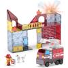 image:imageMagnaTiles Fire Station 50Piece Magnetic Construction Set The Original Magnetic Building Brand