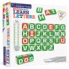 image:imageMagnaTiles microMAGS Learn Letters 56Piece Magnetic Construction Set The Original Magnetic Building Brand