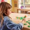 image:imageMagnaTiles microMAGS Learn Letters 56Piece Magnetic Construction Set The Original Magnetic Building Brand