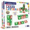image:imageMagnaTiles microMAGS Learn Letters 56Piece Magnetic Construction Set The Original Magnetic Building Brand