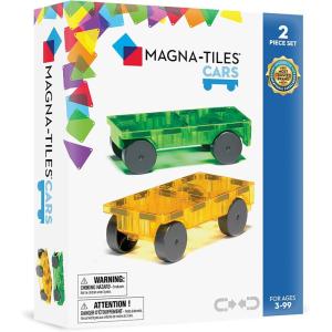 image:imageMAGNATILES Cars  Green amp Yellow 2Piece Magnetic Construction Set The ORIGINAL Magnetic Building BrandGreen  Yellow