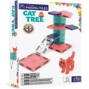 image:imageMagnaTiles Cat Tree 13Piece Magnetic Construction Set The Original Magnetic Building Brand