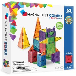 image:imageMagnaTiles Combo 46Piece Magnetic Construction Set The Original Magnetic Building Brand62pc