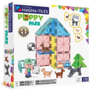 image:imageMagnaTiles Puppy Park 27Piece Magnetic Construction Set The Original Magnetic Building Brand