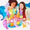 image:imageMagnaTiles Castle DLX 48Piece Magnetic Construction Set The Original Magnetic Building Brand