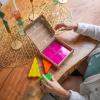 image:imageMagnaTiles Color Shop NEON 20Piece Magnetic Construction Set The Original Magnetic Building BrandNeon