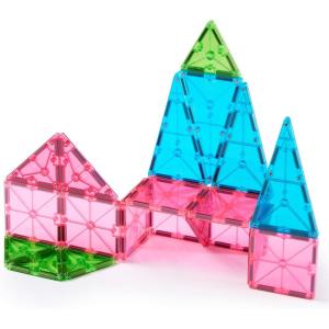 image:imageMagnaTiles Color Shop NEON 20Piece Magnetic Construction Set The Original Magnetic Building BrandFloral