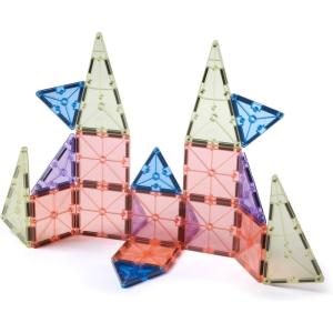 image:imageMagnaTiles Color Shop NEON 20Piece Magnetic Construction Set The Original Magnetic Building BrandPastel